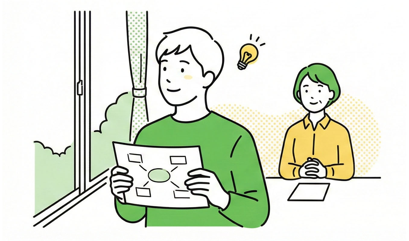 第三のわ：輪のイラスト - 内なる納得