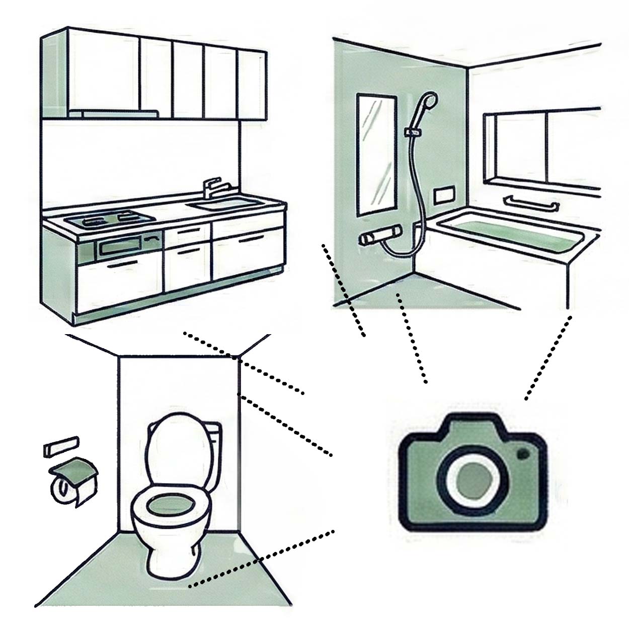 引きの写真の撮影見本